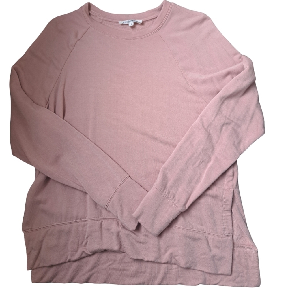 WORKSHOP REPUBLIC CLOTHING creamy soft casual sweater lounge weekender top Small
